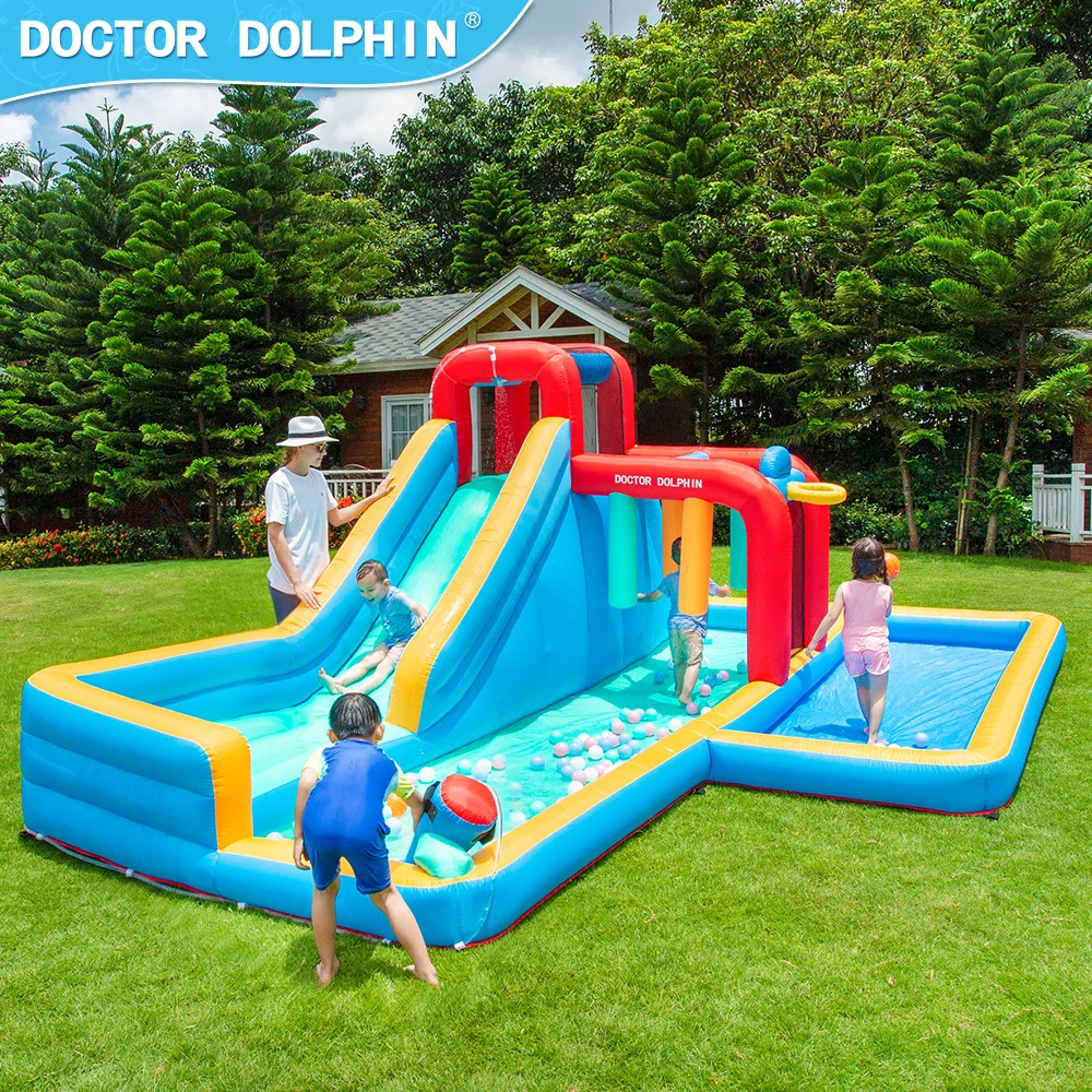 

Доктор Дельфин | Надувной надувной замок, водный бесшумный домашний надувной дом для родителей и детей, складной замок, детские игрушки