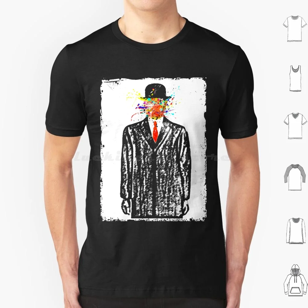 Banksy Splash Magritte T Shirt 6xl Cotton Cool Tee Grafitti Distressed Spray Funny Graphic Graffiti Tumblr Stencil Aesthetic