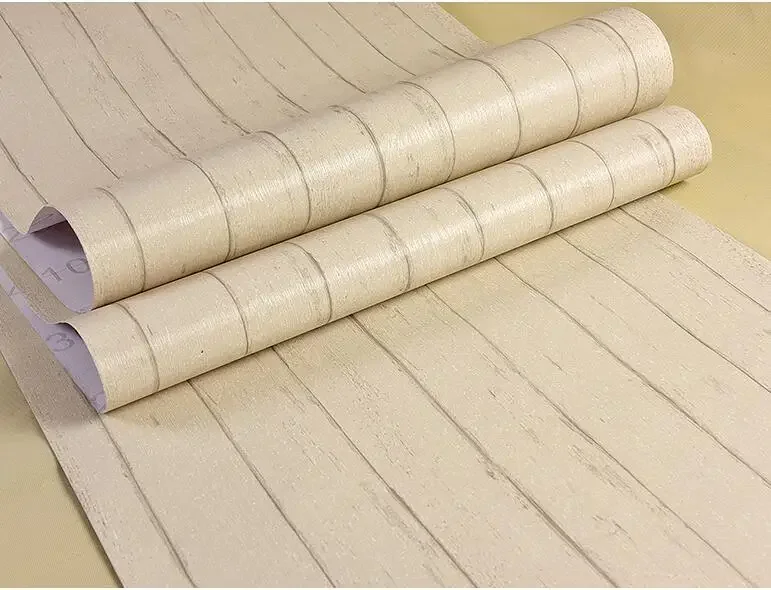 60cmx5m Wood Waterproof Vinyl Self Adhesive Tape Wallpaper Contact Paper Kitchen Flooring Pvc Wall Sticker Furniture Papier