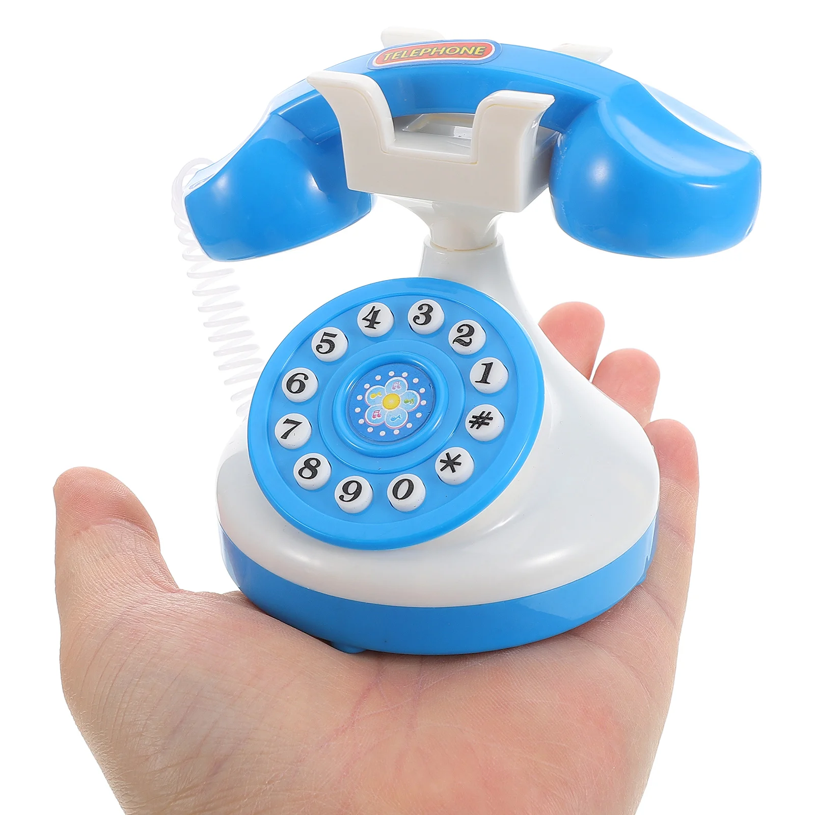 Mini Telephone Toy Miniature for Kids Boys Fake Old School Plastic Fashioned Toddler Phones Pretend