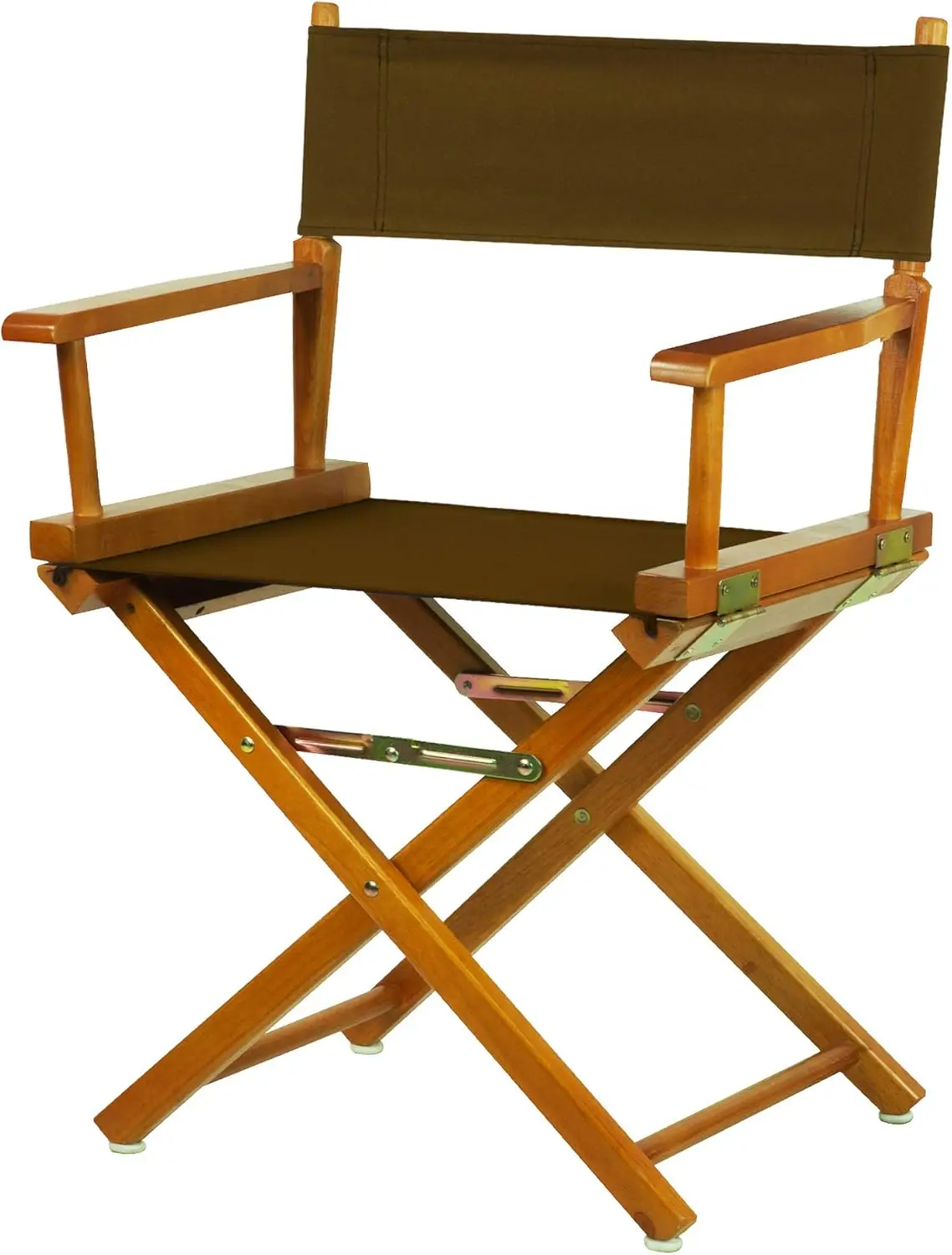 

200-55/021-45 Director Chair 18" - Classic Height Honey OakFrame/Brown Canvas