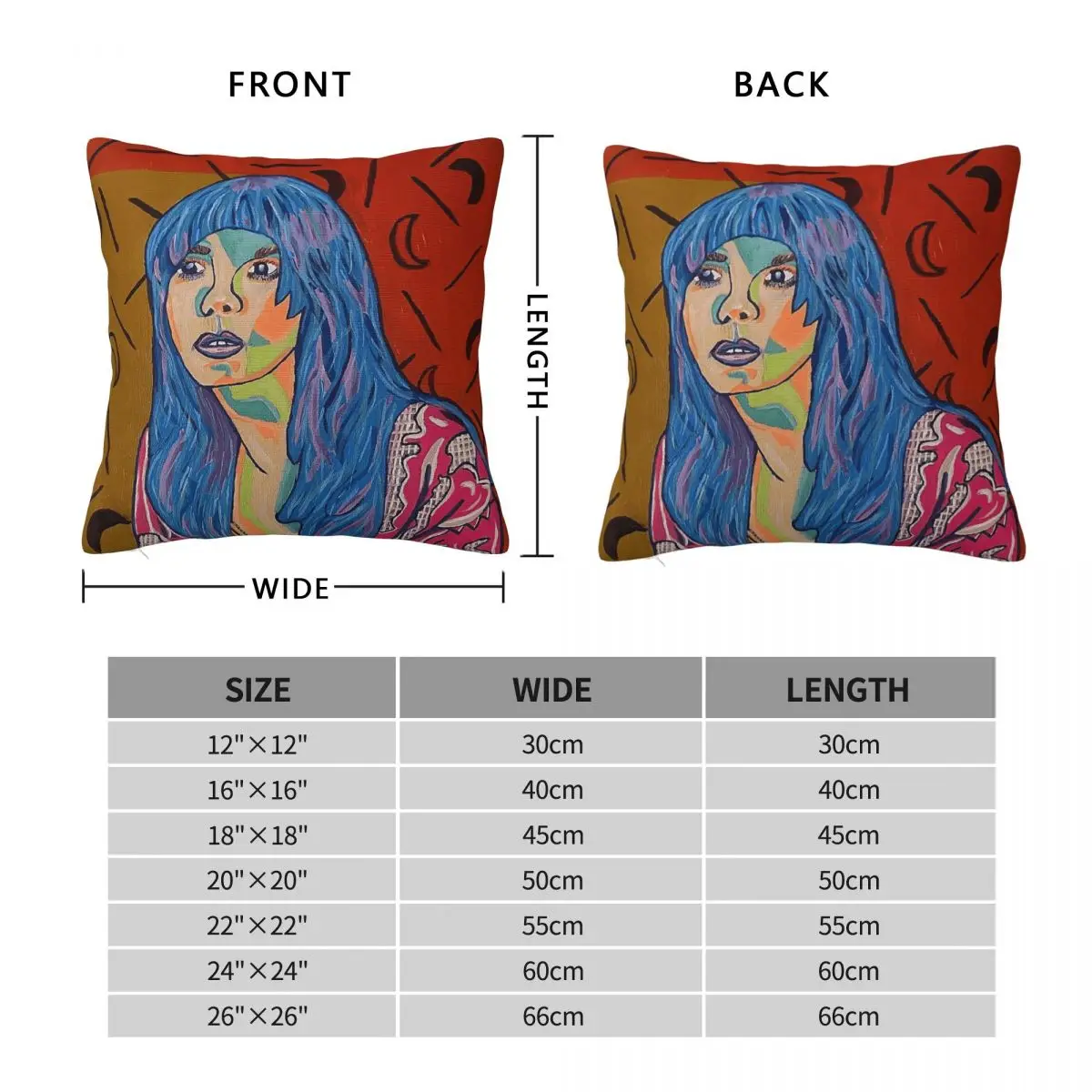 Old Fashioned Maiden Girl Pillowcase Polyester Linen Velvet Creative Zip Decor Throw Pillow Case Car Cushion Case 18