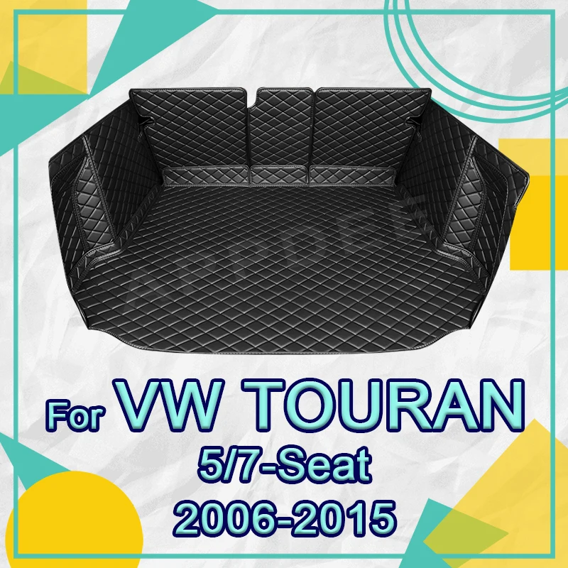 

Коврик в багажник с полным покрытием для VOLKSWAGEN VW Touran 5/7-Seat 2006-2015 10 11 12 13 14, автомобильный чехол, внутренняя защита, аксессуары