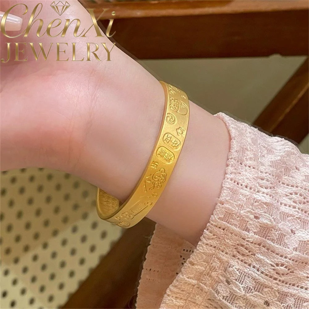 High-End Sand Gold Maneki Neko Bracelet Luxury Quality Fashion Fine Jewelry Exquisite Elegant Popular Best Charms Gift Young