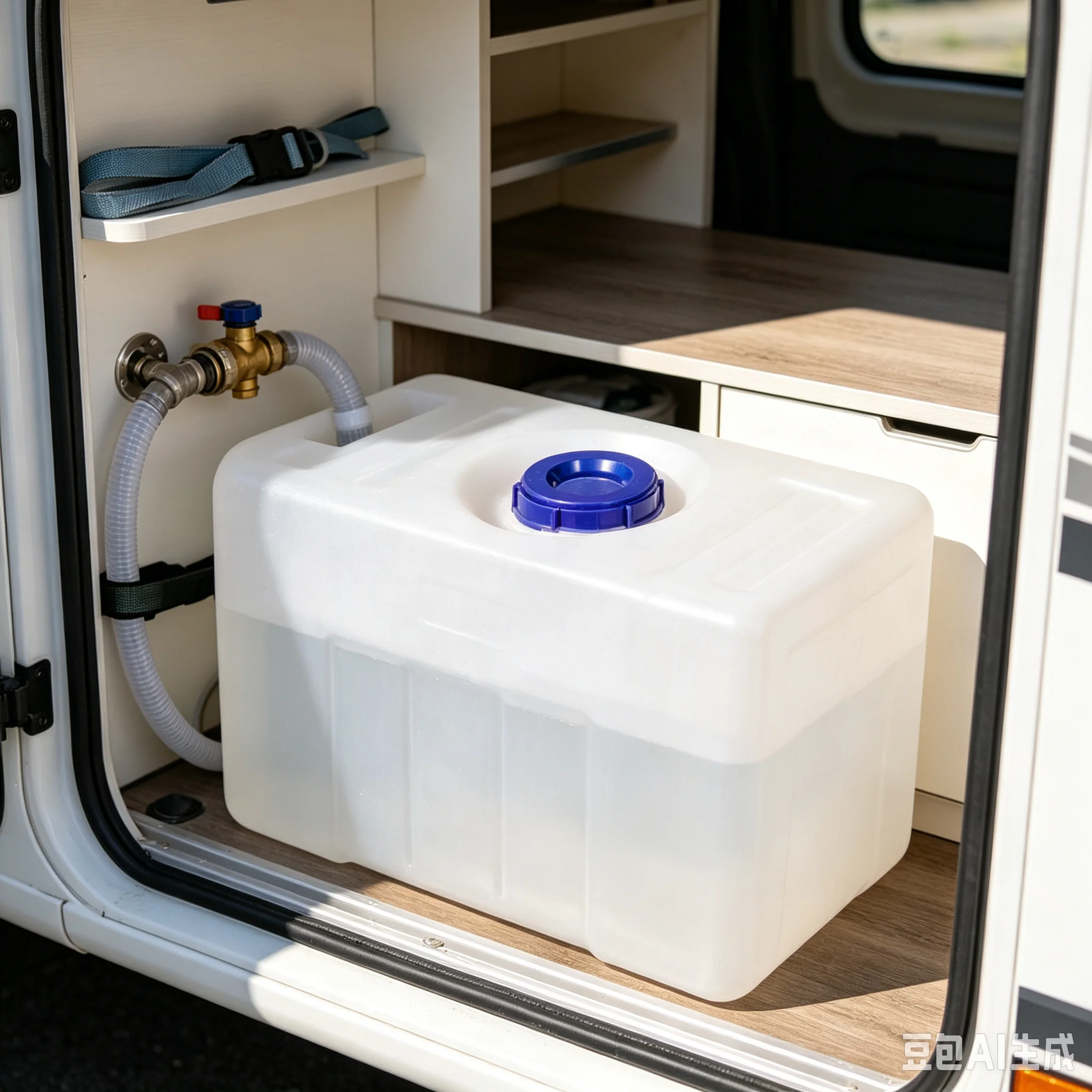 150L RV Storage Block Tank, Dual‑Use / Water Storage Cistern, Emergency Container for ,  Camping Trailer and Yacht Modification