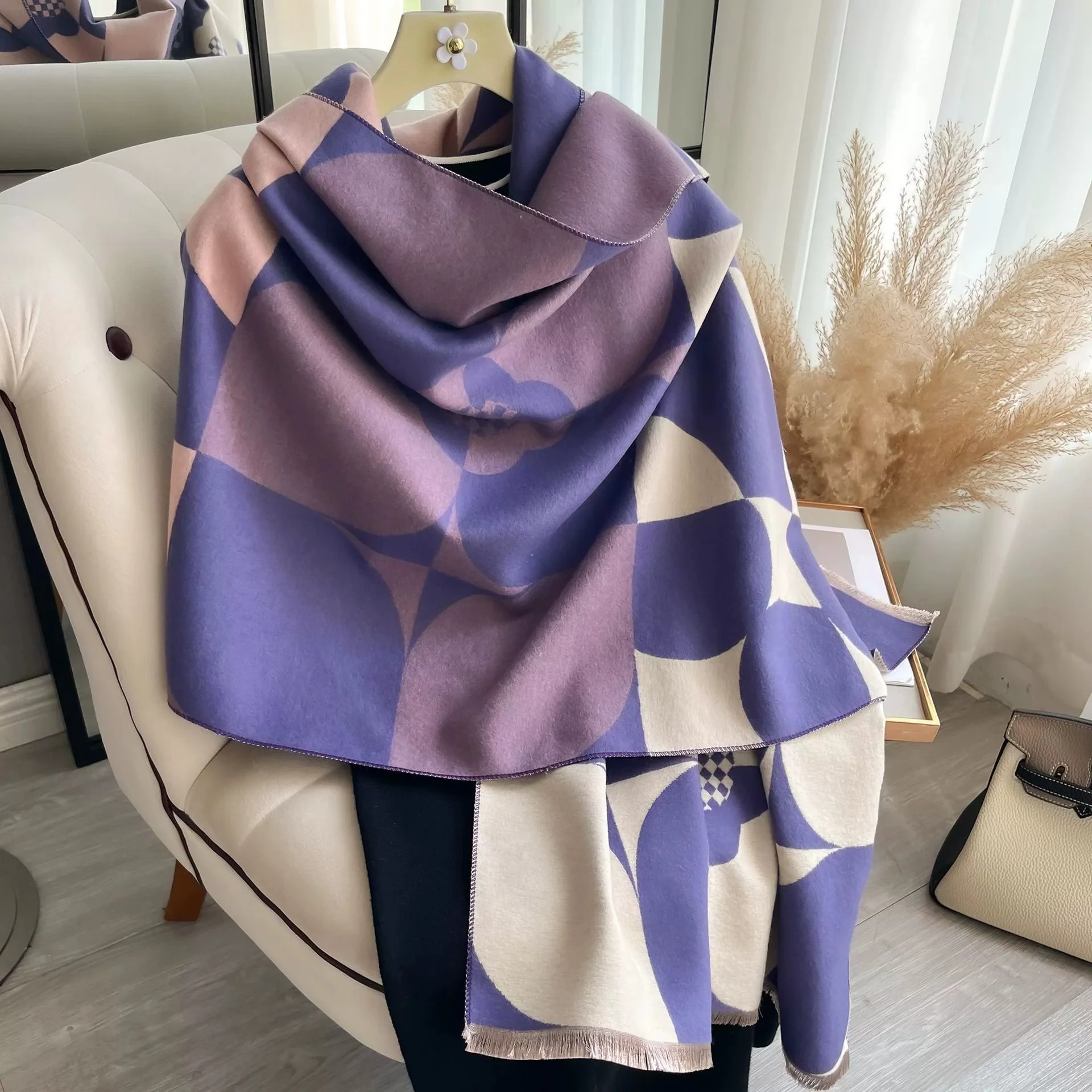 New Women Men Thick Warm Scarv - Mens Fashion Poncho 评论和价格