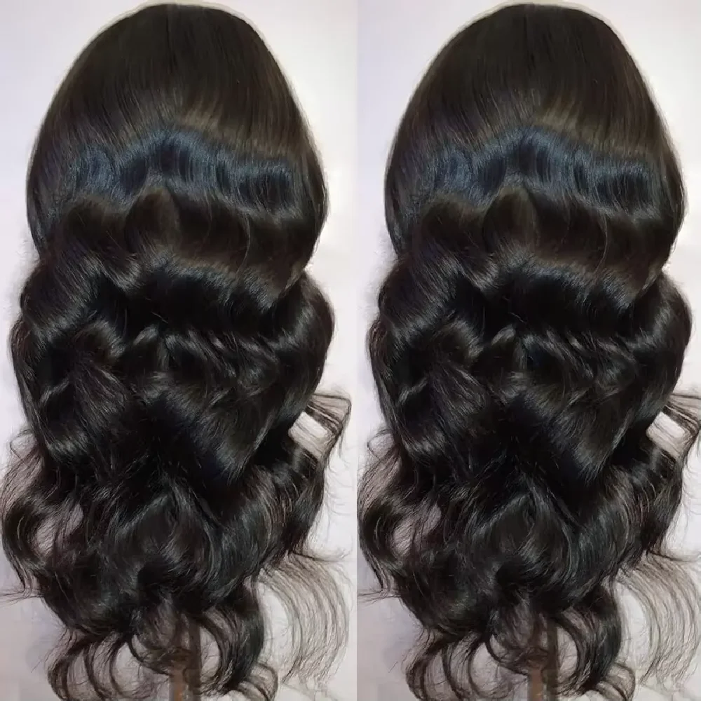 T13x6 T13x5 Body Wave 250% Density Human Hair Lace Frontal Wig 32 Inch T4x4 Lace Front Body Wave Wig Colored Natural Human Hair