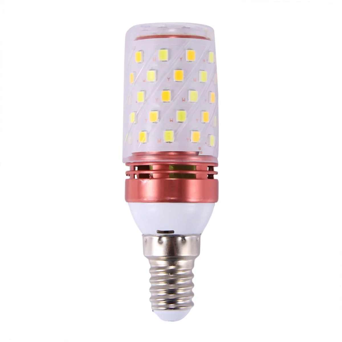 A71P 4X 3 درجات حرارة اللون المتكاملة SMD LED مصباح الذرة E14 AC85V - 265V أبيض دافئ عالي الضوء 12W #3