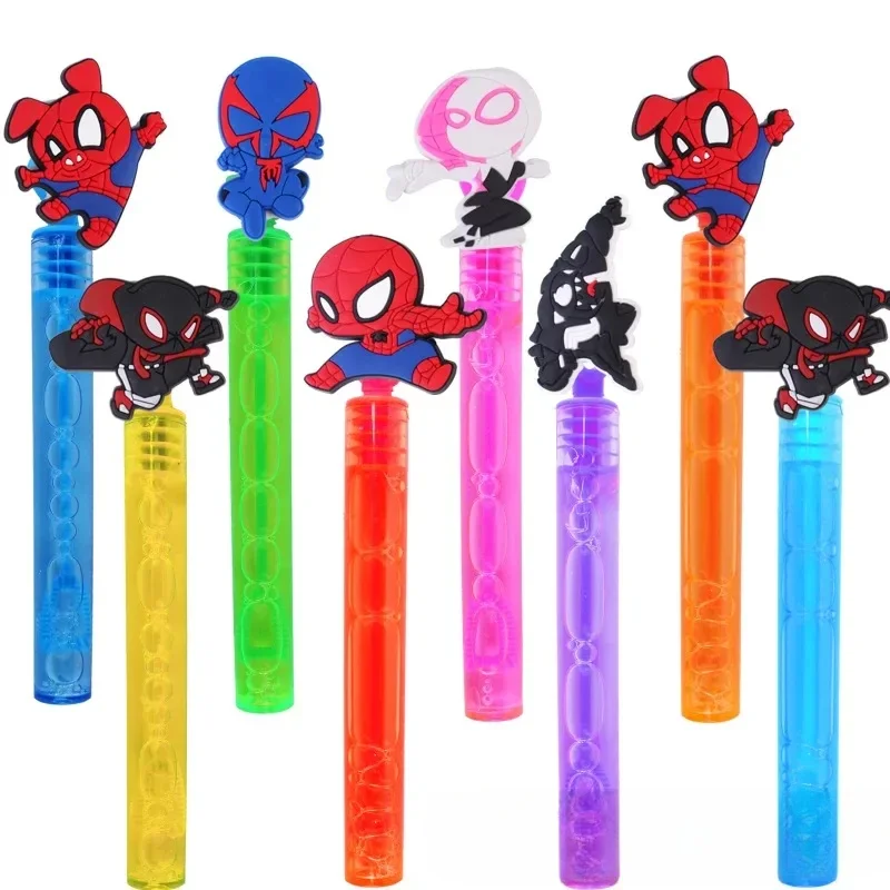 Disney Hero Spider Man Anime Bubble Soap Bottle Wedding Gifts for Guests Birthday Party Decoration Baby Shower Favors Kids Toys