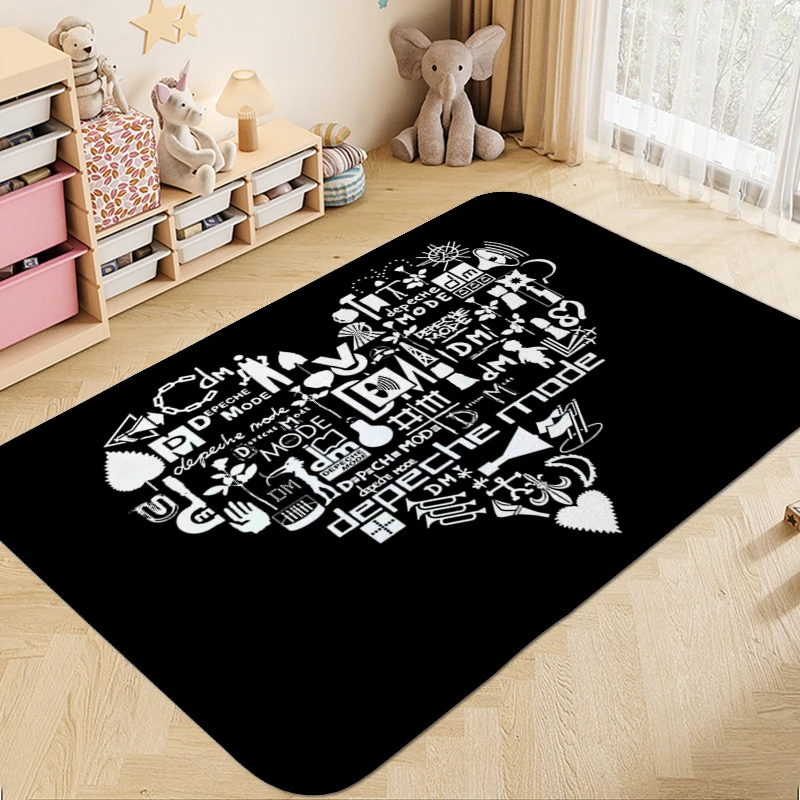 

Washable Non-slip Kitchen Rug A-Depeche Modes Aesthetic Veranda Mat Modern Home Decoration Carpet Entrance of House Rugs Bathmat