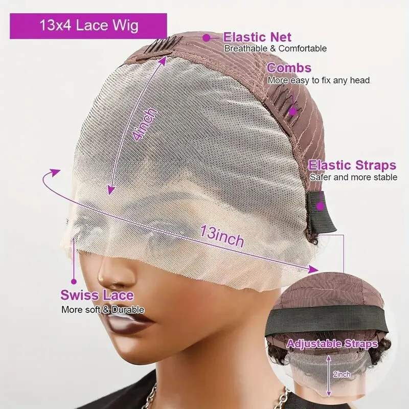 Short Pixie Cut Wig 13x4 Lace Front  Hair Wigs for Black Women Pre Plucked