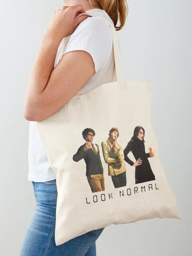 Look Normal - The IT Crowd Tote Bag supermarket folding bag Eco bag bags woman 2025