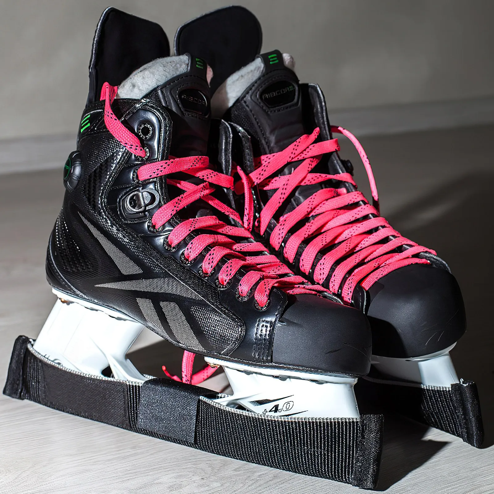 1-par-de-cadarcos-de-poliester-encerado-de-alta-performance-para-patins-botas-de-gelo-e-hoquei-resistentes-ao-desbotamento-coloridos-rosa