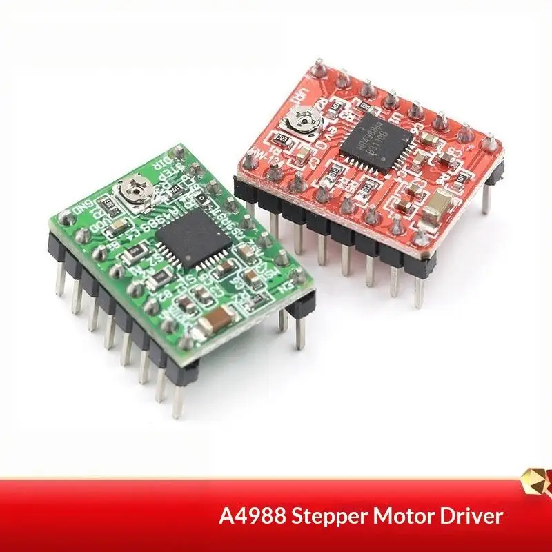 A4988 Stepper Motor Driver Module 2A Current with Heat Sink Easy to Install Step Motor Board for DIY Robotics Projects
