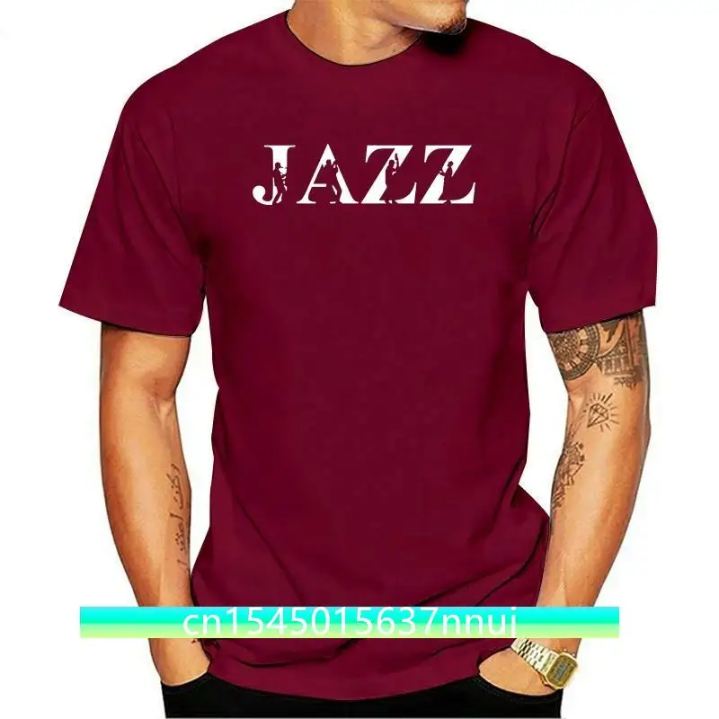 

Summer Clothing Jazz Newest Saxophone Funny T Shirt Tshirt Men Hip Hop Cotton Short Sleeve T-shirt Top