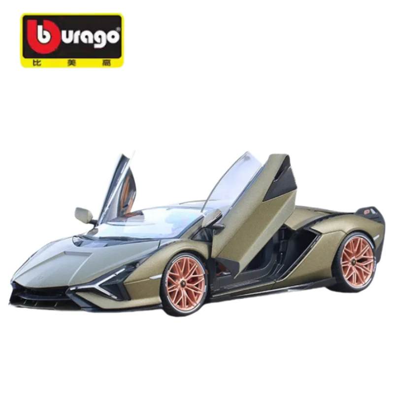 

Bburago 1:18 Lamborghini Lightning diecast alloy model, children's collection of decorative toys, for children's holiday gifts.