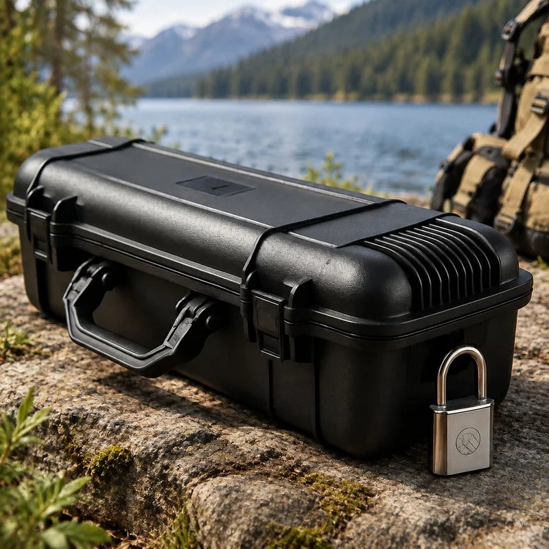 Durable Shock-Resistant Hard Case with Foam Interior for Instruments and Camera Gear, Available in 6 Sizes