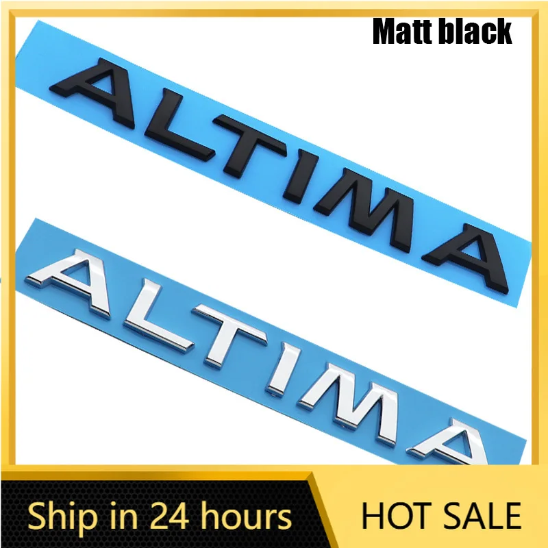 

1pcs ALTIMA ABS Car Rear Letter logo Rear Bumper tail door trunk sticker car rear Emblem sticker styling Accessories For Nissan