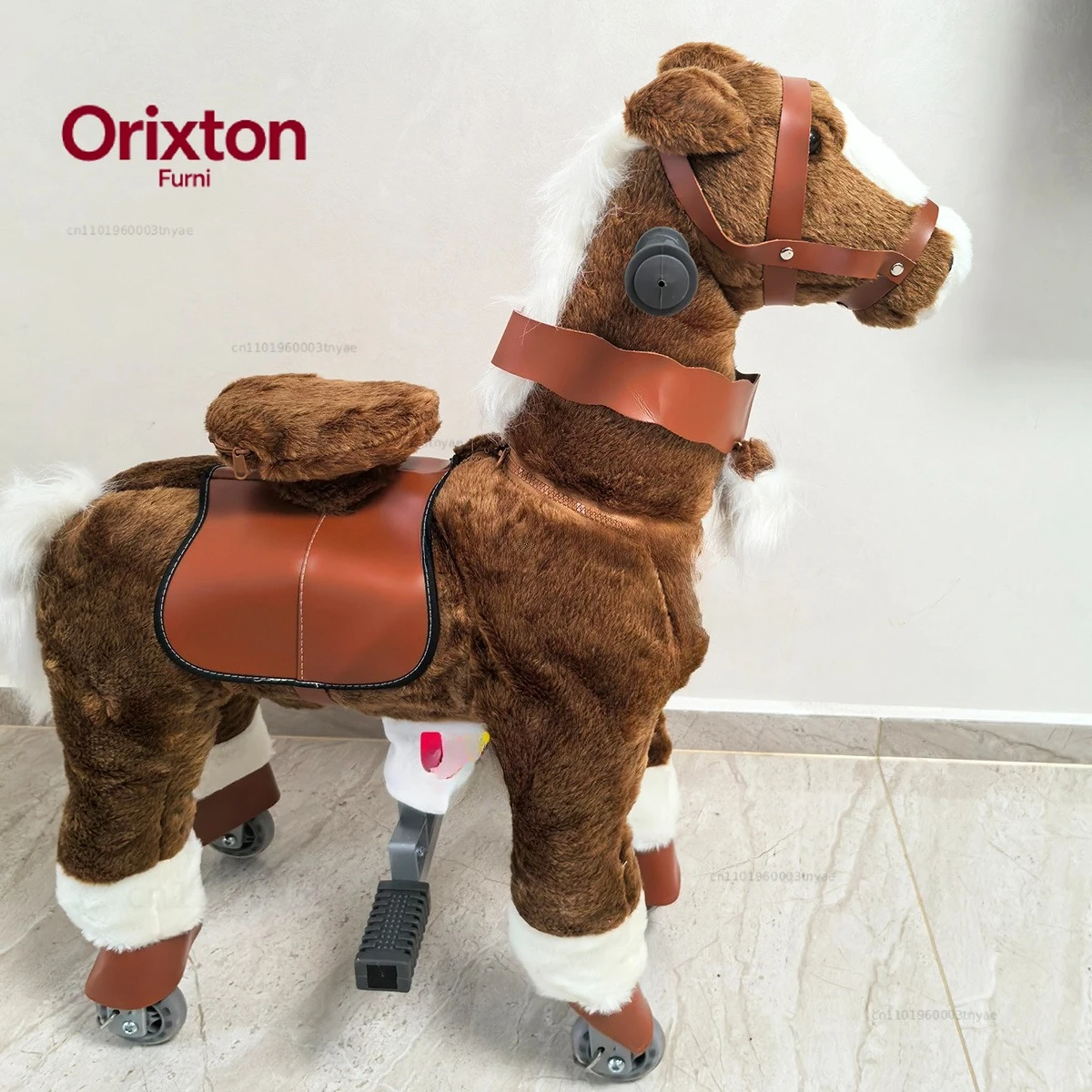 High quality plush riding toys unisex children ride mechanical animals ride rental