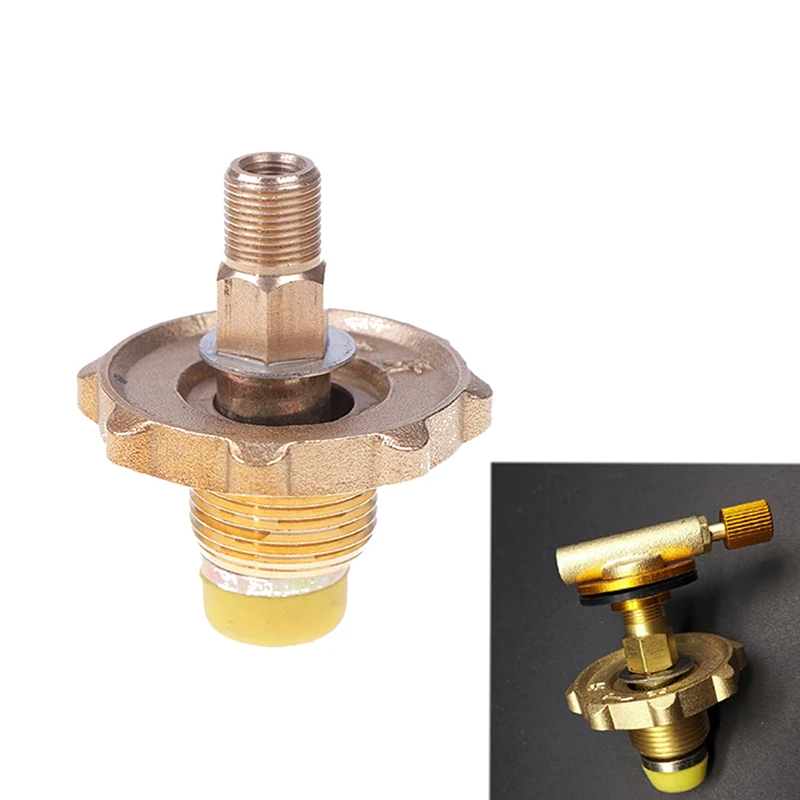 Outdoor Stove To LPG Tank Adapter Connector Practical Durable Camping Gas Stove Converter Furnace Conversion Head