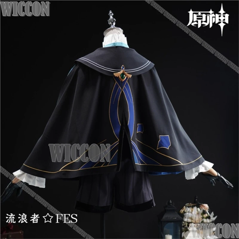 Genshin Impact FES Wanderer Balladeer Cosplay Mantello Uniformi Cappello Maschera Carnevale di Halloween Vestito unisex Parrucca 2026 Carnevale Navidad