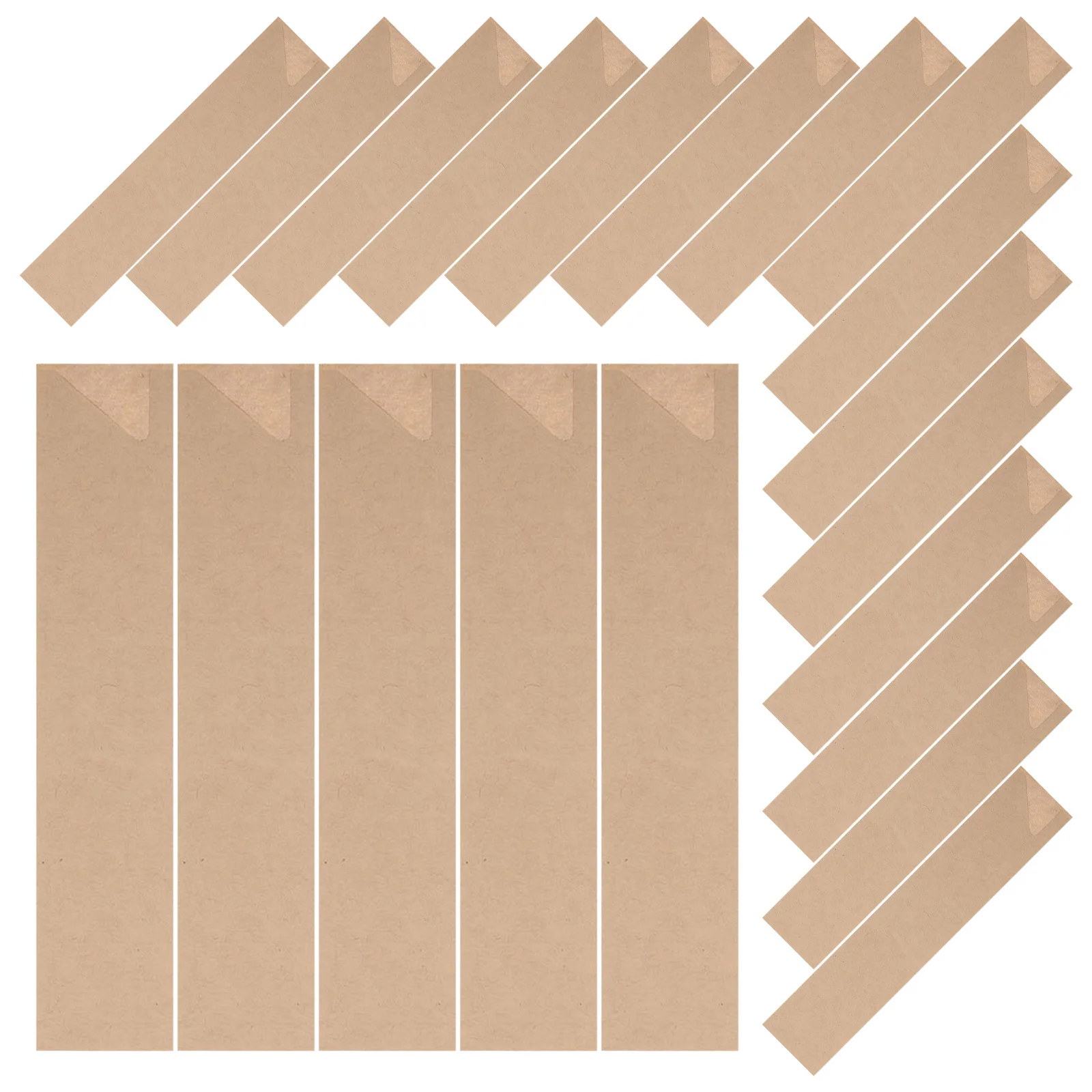 

300Pcs Takeout Chopstick Sleeves Kraft Paper Waterproof Bags for Disposable Tableware Organization Barbecue Travel Convenience
