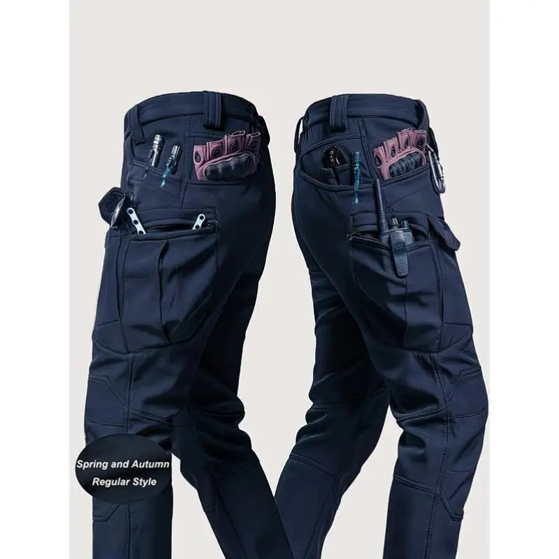 

New Men's Casual Pants High Waist Straight Leg Korean Sle Neutral High Quali Fabric Soldier Pants Suitable for All Gs