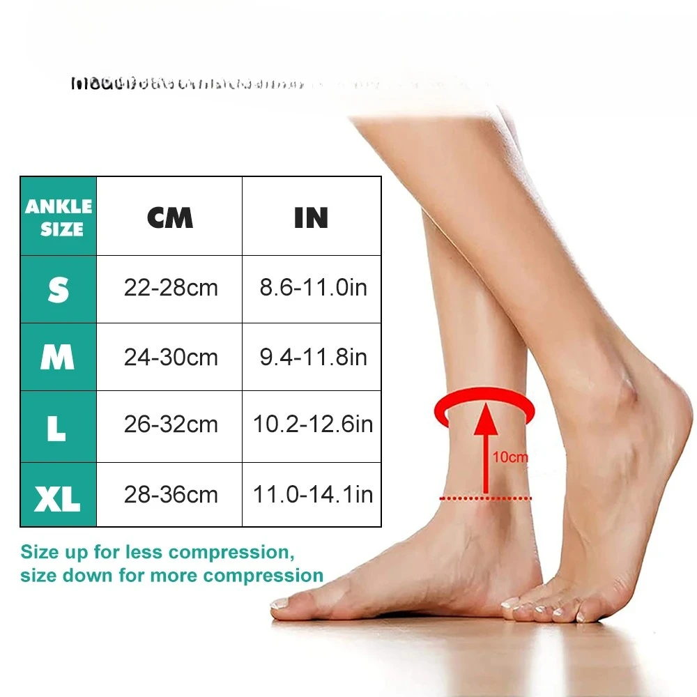 حزام دعم الضاغط لالتهاب وتر العرقوب، لفافة الكاحلين للنساء والرجال. التواء الكاحل