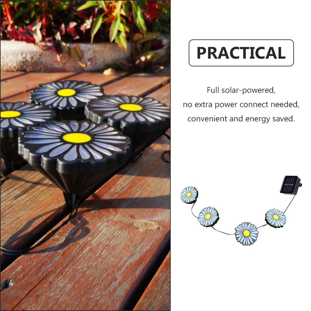 

Lights Wear Resistant Material Flowers Outdoor Garden Decor Chrysanthemum Lawn Lamp Yard Light Ornament