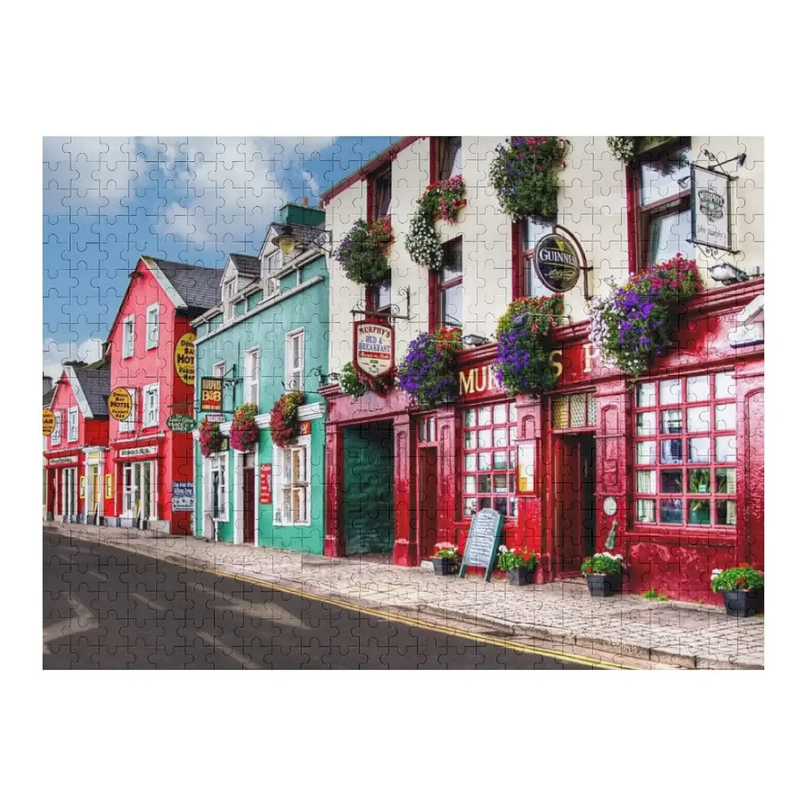 

Dingle Town головоломка пользовательские подарки картина под заказ Деревянный пазл