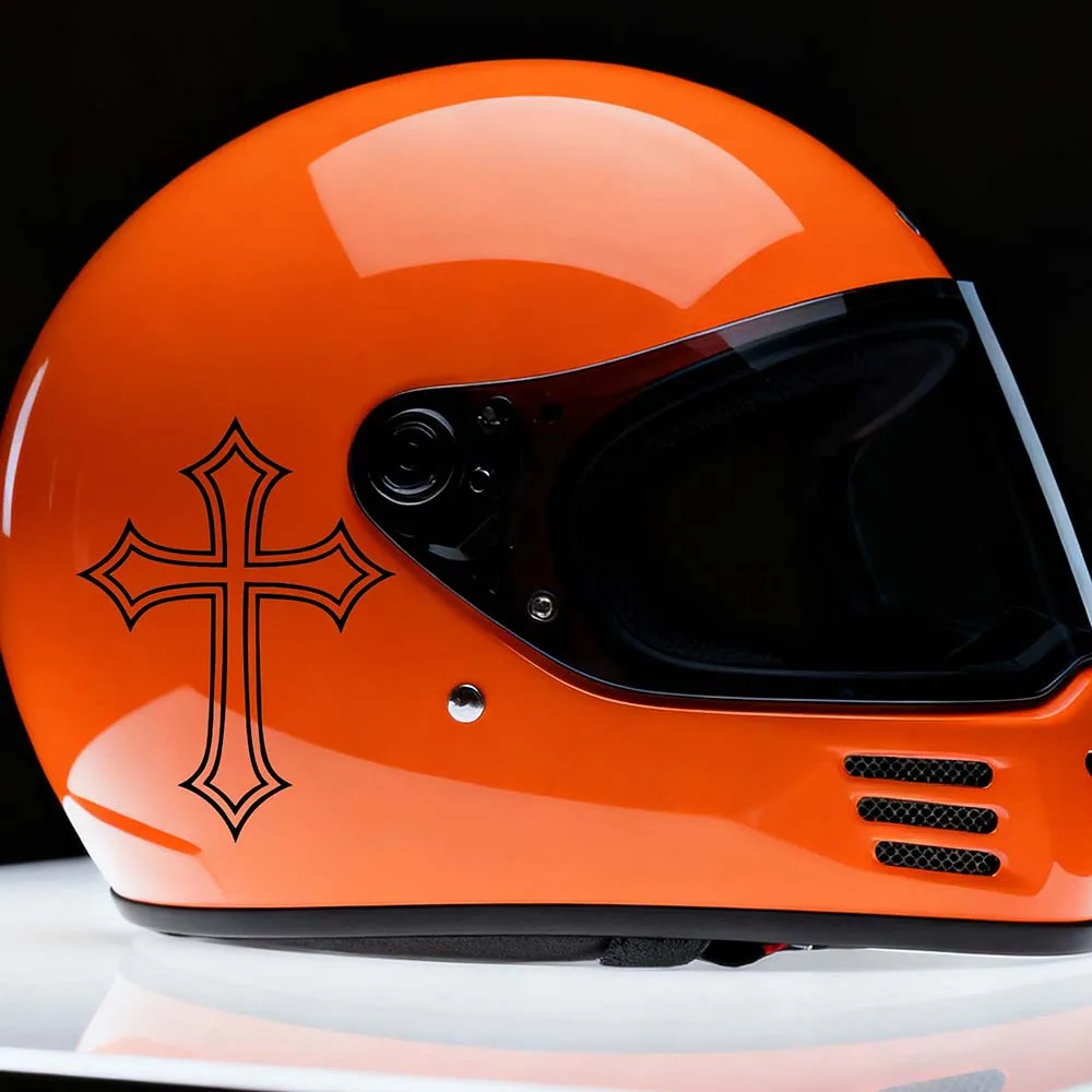 2PCS Cross Motorcycle Decals Waterproof Vinyl Stickers for Motorbike Fairing Helmet Tail Box Fuel Tank Scooter Car Window