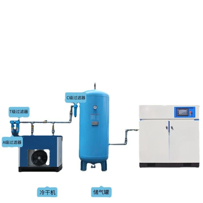 Air compressor permanent magnet frequency conversion 7.5KW 15 kW 22KW complete set