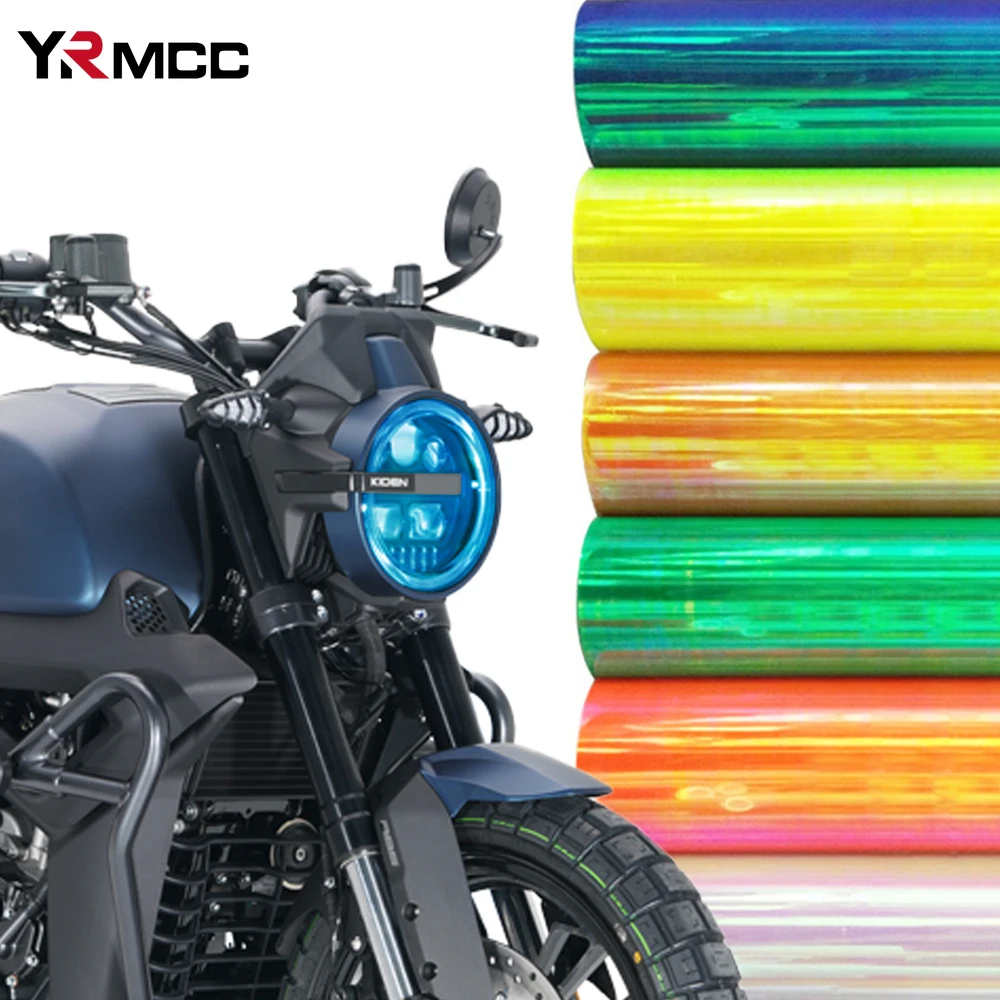 Motorcycle Light Film Waterproof Color Change Film Chameleon Vinyl Wrap For Headlight Tail Light Color Change Motorcycle Parts