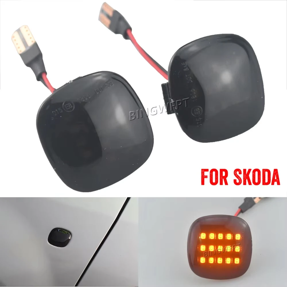 High Quality LED Turn Signal Side Marker Light Dynamic Sequential Lamp For Skoda Fabia Octavia Mk1 Mk2 Roomster Rapid NH3 view 5