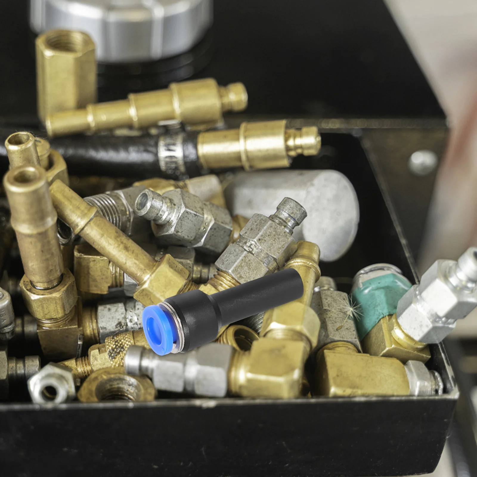 

5Pcs Pneumatic Air Hose Fittings Plastic Push to Connect Straight Connectors for Equipment Quick Leak-Proof