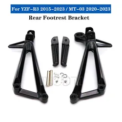 Rear Footrest Pedal Bracket For Yamaha YZF-R3 2015-2023 YZF R3 2022 2021 MT-03 2020-2023 MT 03 Motorcycle Accessories Foot Pegs