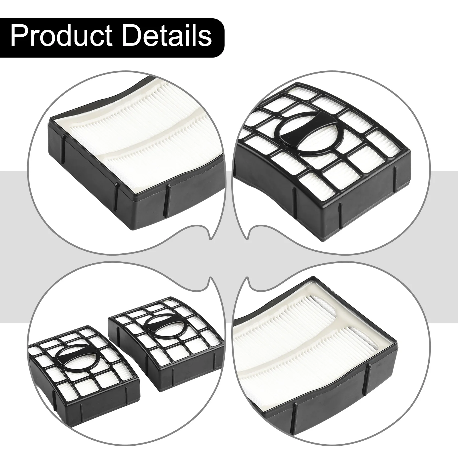 Premium Filter Set for Shark Vacuum UV725 ZU561 ZU562 ZU572 ZD400 ZD402 and Efficient Replace Every 6 Months Premium