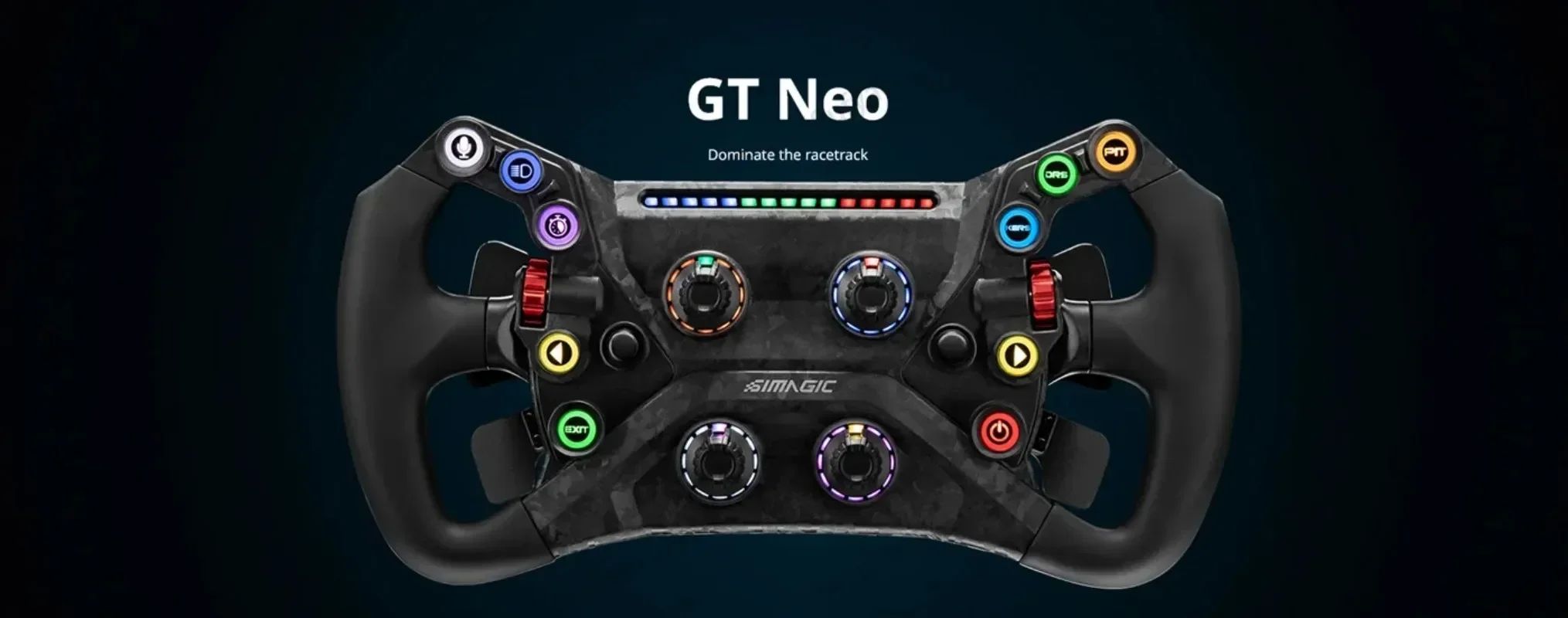 For Simagic GT NEO Dual Clutch Steering SIM Racing Wheel Racing Steering Wheel