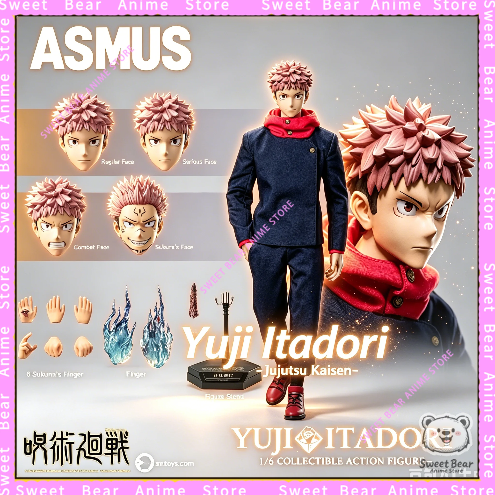

In Stock ASMUS TOYS Yuji Itadori Jujutsu Kaisen JJKS02A Action Figure Anime Model Trendy Toys Desktop Doll Collectibles