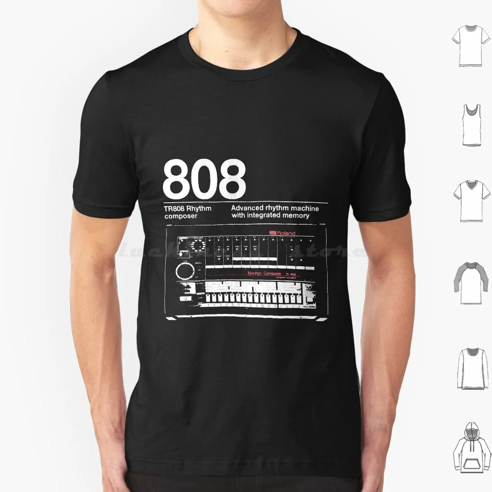 Distressed 808 T Shirt Men Women Kids 6Xl 808 Drum Machine Synth Roland 909 707 303 Electronic Vintage Kanye West Ableton Rap