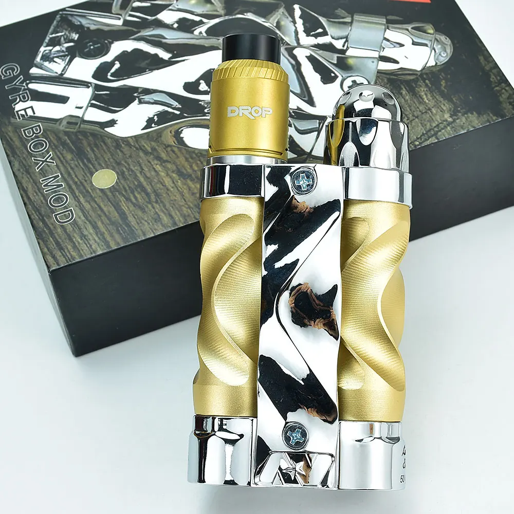 Avid Lyfe Gyre Style Series vape drop v1.5 rda Mechanical Box Mod fit 2 x 18650 battery Vaporizer Vape mod
