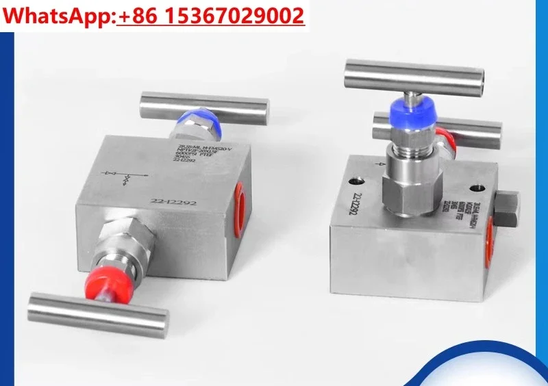 1PCS Stainless Steel EF-2 Two Valve Group 304.316 Rosemount Pressure Gauge Transmitter Two Valve Group Two Valve Group