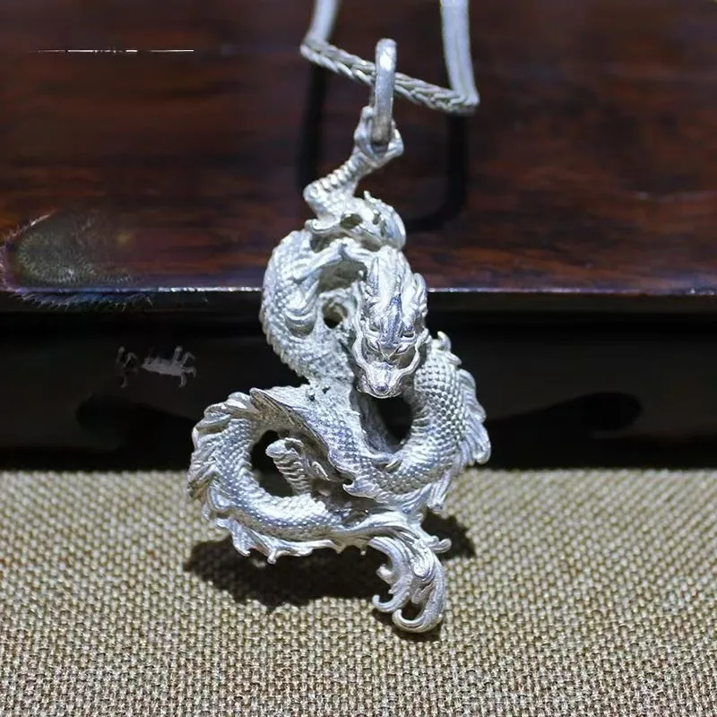 

Handmade Silver Pendant Original Design Handmade Craftsmanship Pendant Fashion Sweater Chain Gift for Friends