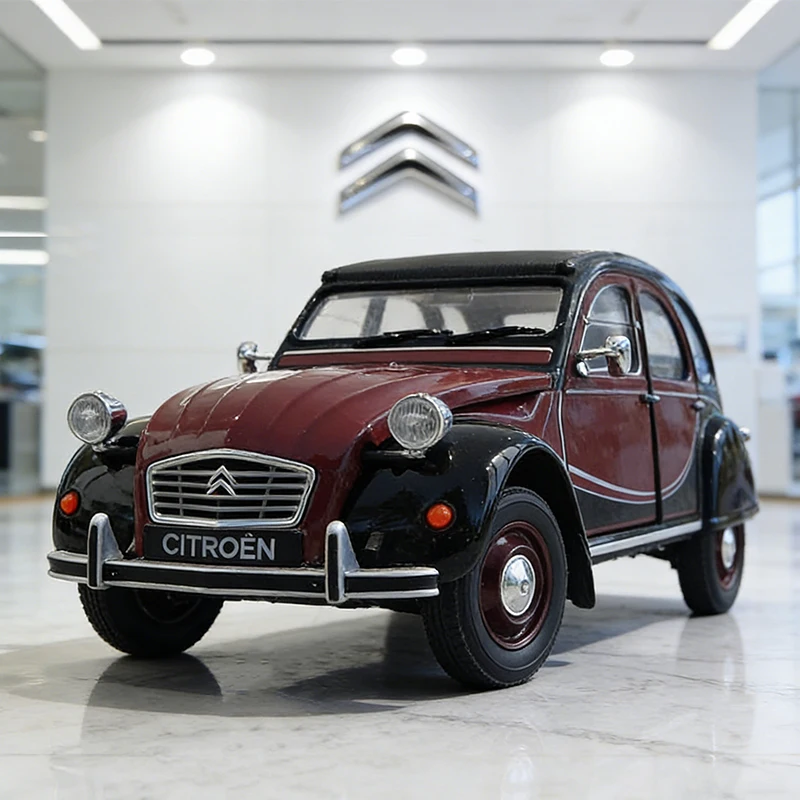 

Машинка WELLY 1:24 Citroen 2CV6 Charleston, литая под давлением, коллекционная модель автомобиля, миниатюрная масштабная модель для детей