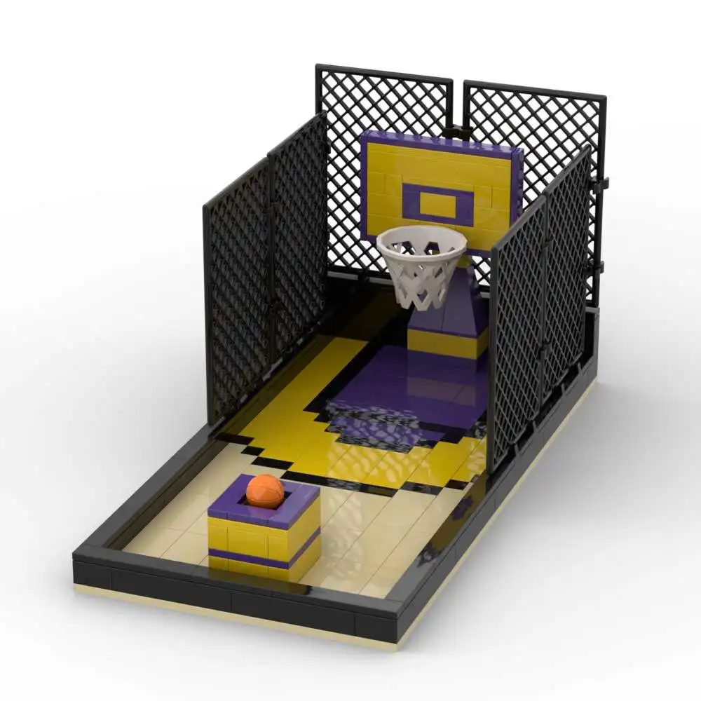 Pädagogische MOC-Bausteine - Modellbausätze für Fußballfeld & Basketballplatz - Lustiges Weihnachtsgeschenk für Kinder – Detail 8
