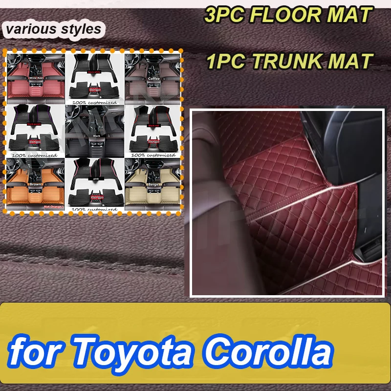 

Роскошные автомобильные коврики для Toyota Corolla 11-го поколения, негибридные 2014 2015 2016 2017 2018