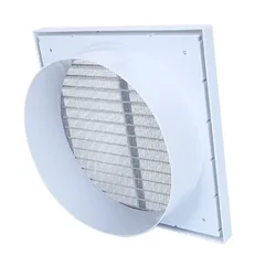 Reliable Ventilation Solution Sturdy Grille Air Outlet Durable PP Material Vermin And Rodent Protection White