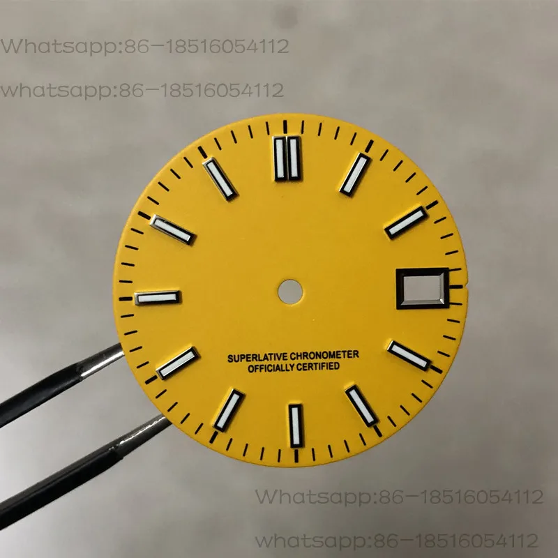 

B6 Modified nh35 dial r logo with reflective texture DATE JUST oyster dial suitable for NH35/36/4R36 movements