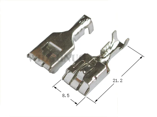 

100 шт. PCSDJ621-M7.5A DJ6213-6,5A латунный луженый разъем жгута проводов для электромобиля, клеммная вилка