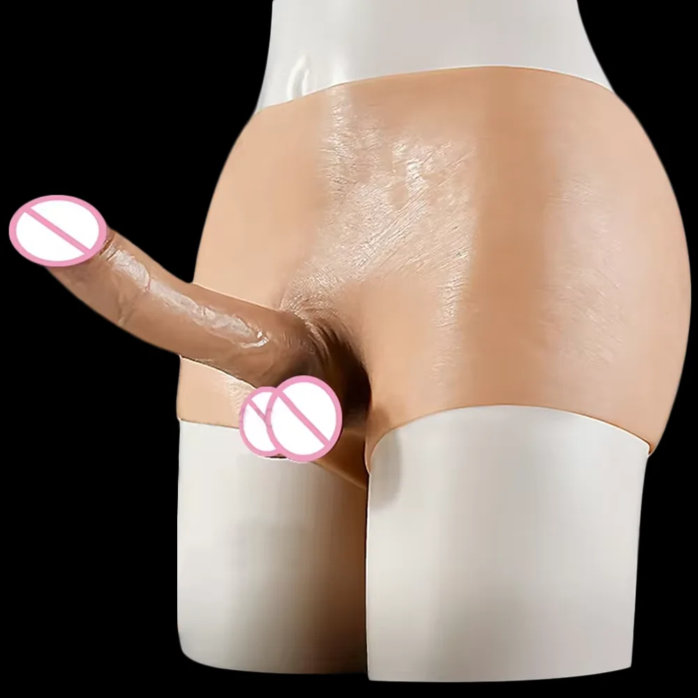 Soft Strap on dildo woman lesbian Penis Pants Masturbators Silicone Realistic Women's Dildos Panties Gay sex toys for adults 18+